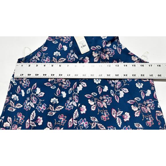 Francescas Blue Rain Midi Dress Women Size M Blue Pink Floral Sleeveless Boho - Picture 4 of 6